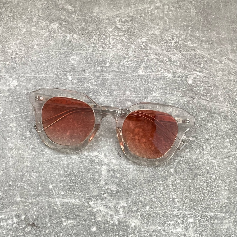 Projekt Produkt Crystal Clear Square Acetate Sunglasses